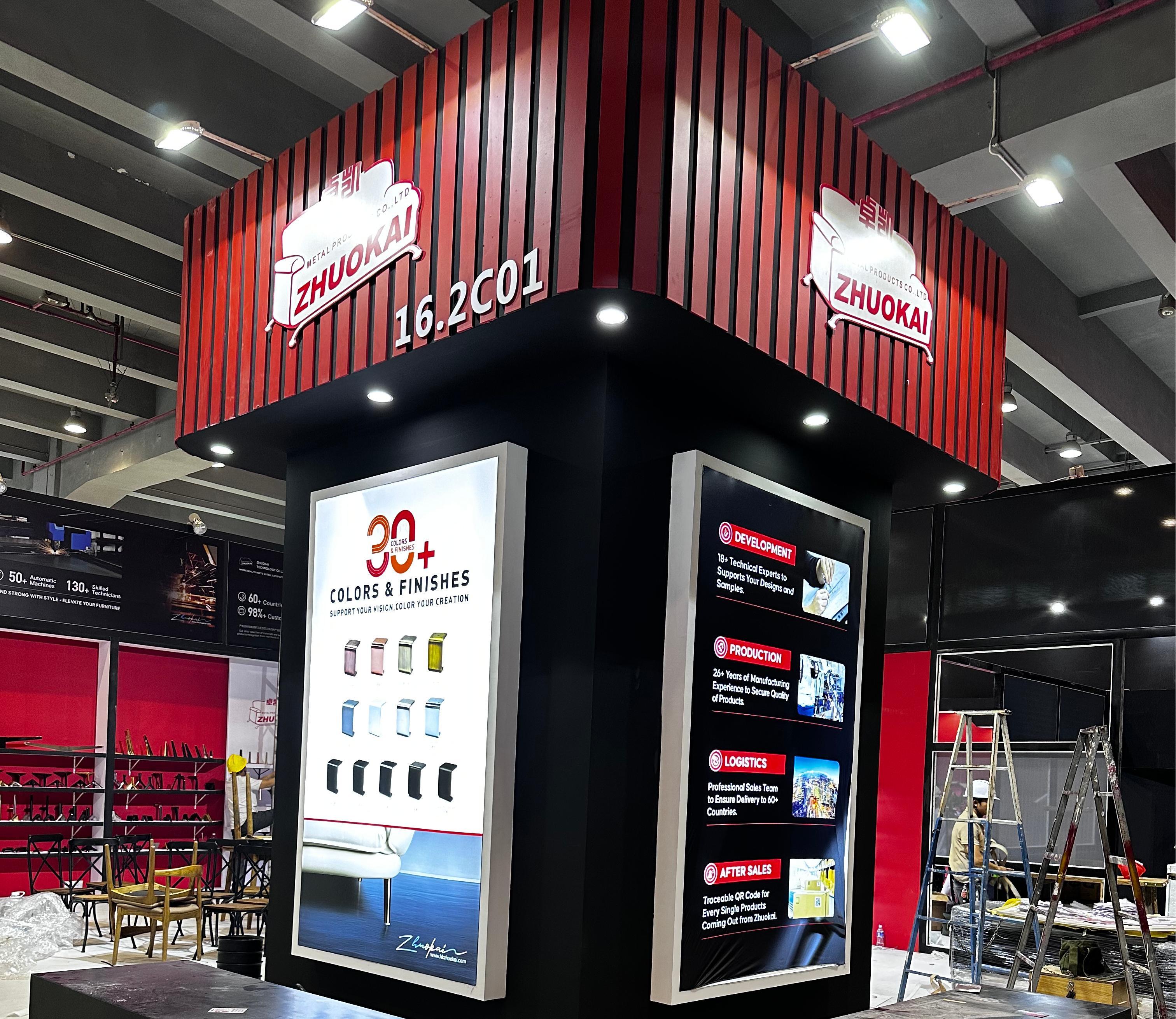 Zhuokai Hardware Showcases Innovative Sofa Leg Solutions at Canton Fair 2025
