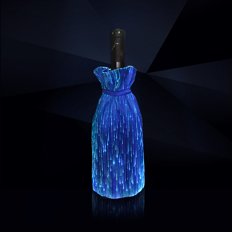 Strap type wine bottle cover