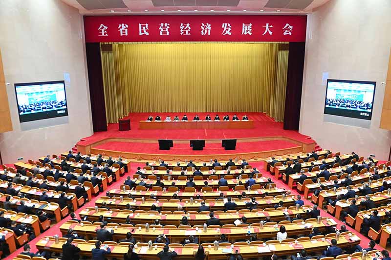 浙江省民營經濟發展大會隆重召開 澤瑞數控印花受邀在柯橋分會場參加會議