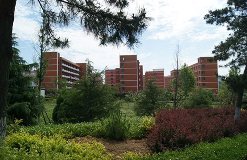 Side view of dormitory area