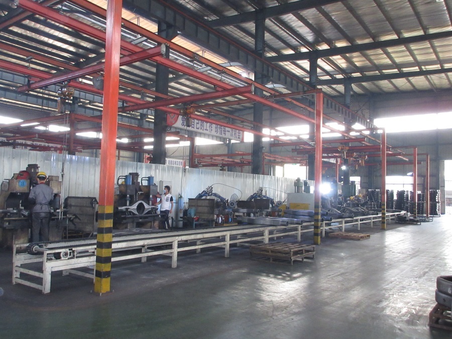 Flow line of punching and welding workshop