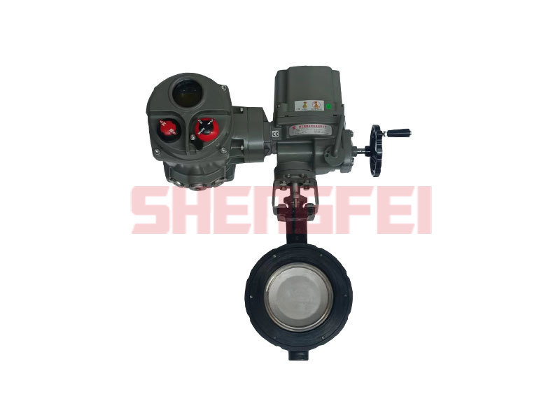 Electric Actuated RTFE Seat Double Eccentric High Performance Butterfly Valve Used on Heating System