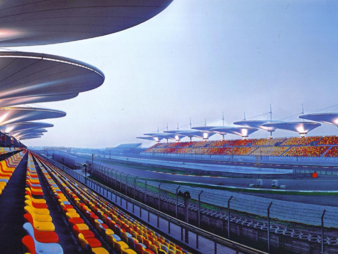 參于建設(shè)的上海F1國際賽車場