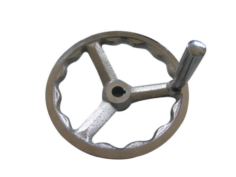 Cast iron chrome-plated handwheel