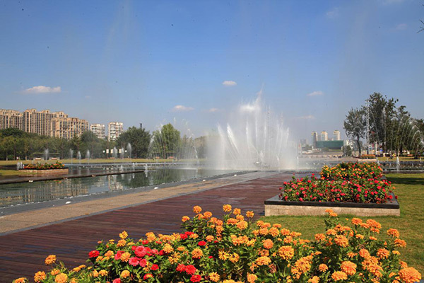 艺术喷泉广场