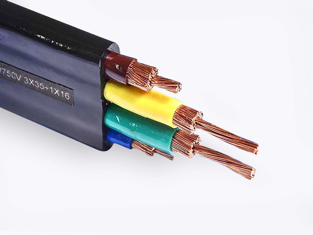 Nitrile insulated and sheathed flat cable