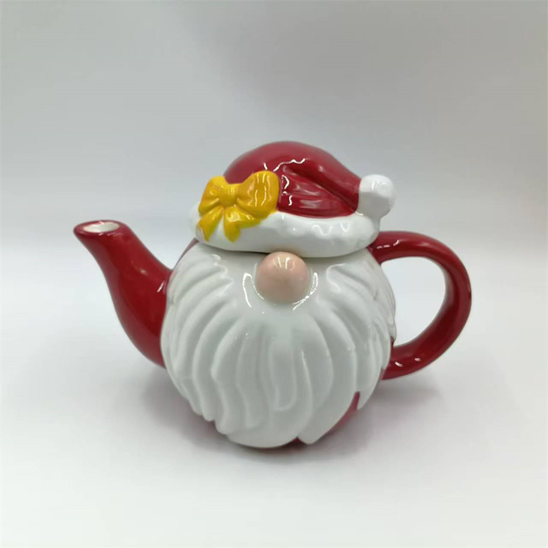 Christmas dolomite Tea Pot