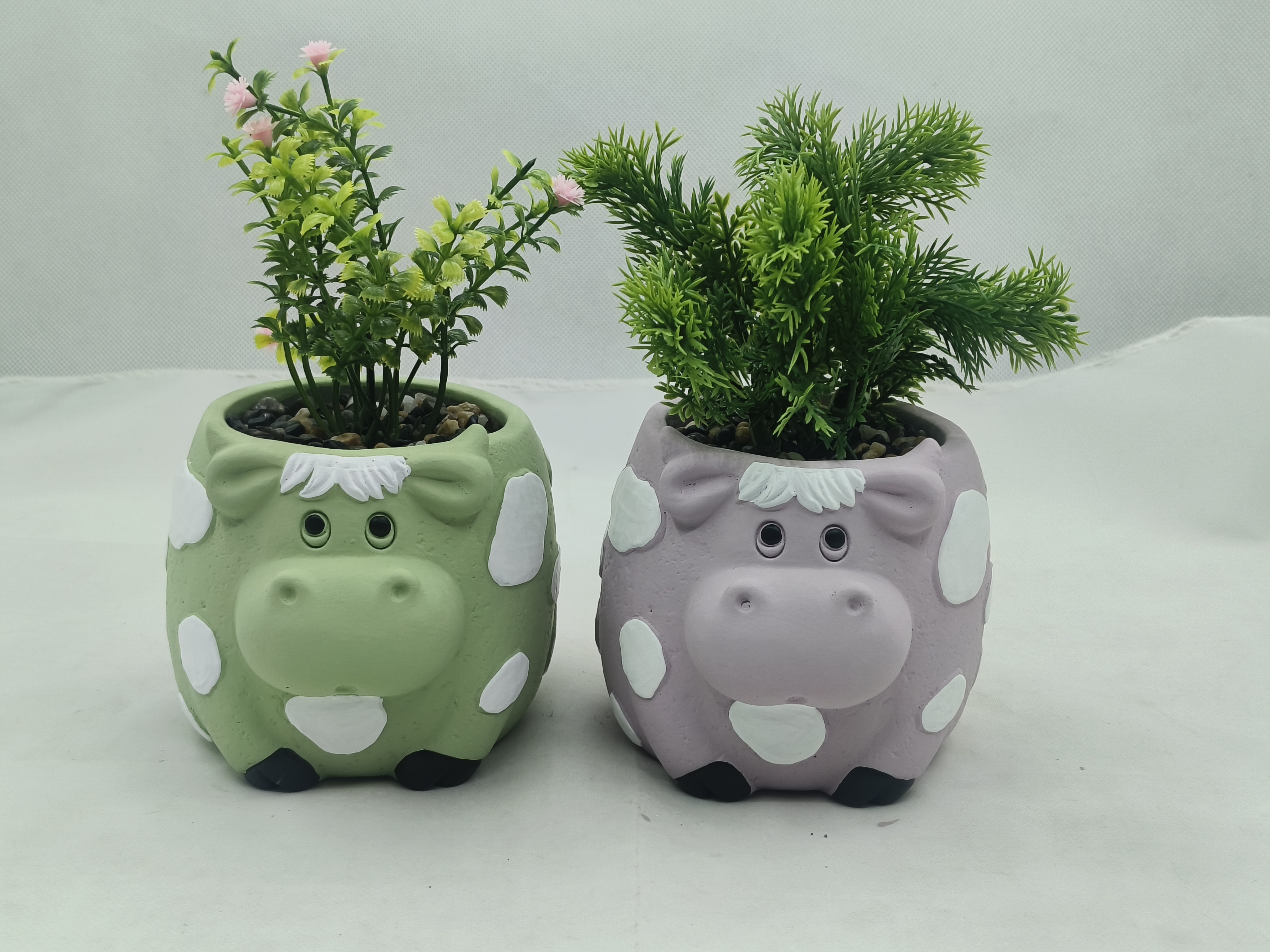 Animal Vase with Plants