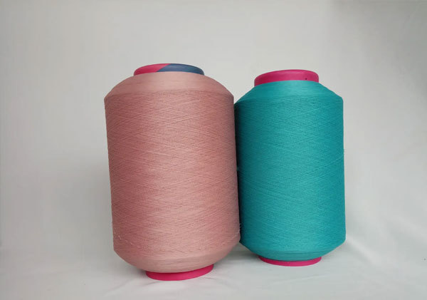 The technological process of spandex coated silk and yarn