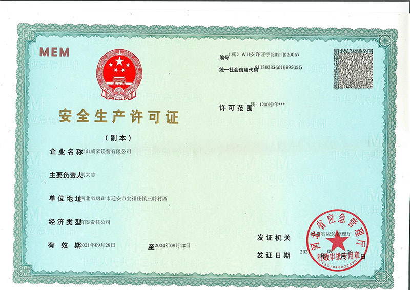 Copy of Safety Production License