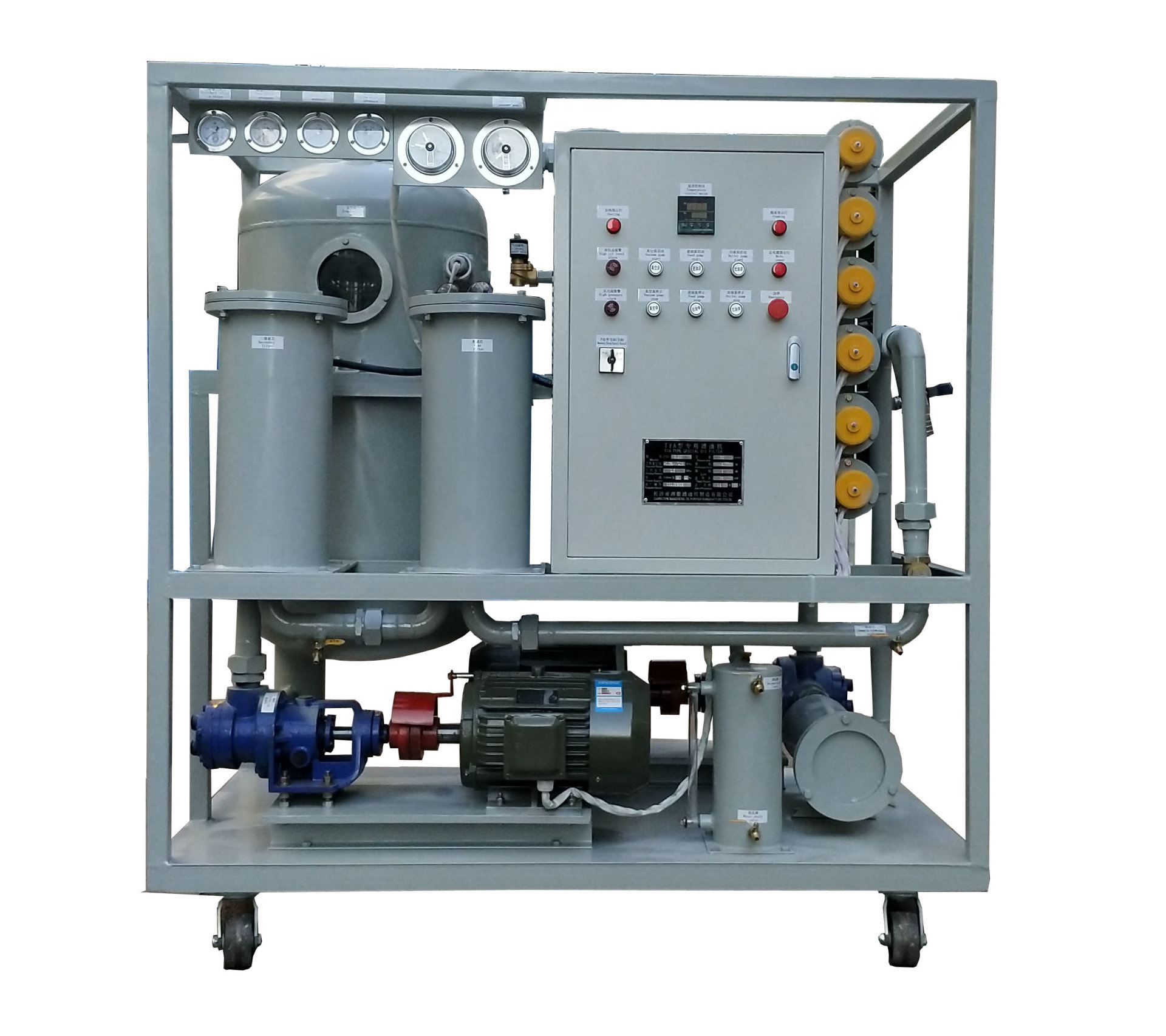 TYA-G series high viscosity lubricating oil vacuum filter