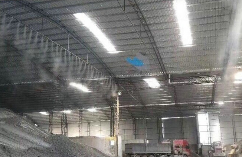 Dust suppression of concrete mixing plant Dust suppression of concrete mixing plant
