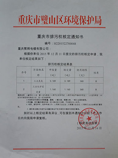 重慶聚輝電鍍