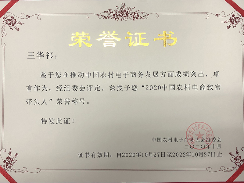 2020年中國(guó)電商農(nóng)村致富帶頭人 2020年中國(guó)電商農(nóng)村致富帶頭人