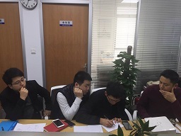In February 2017, the sales team learned and exchanged training