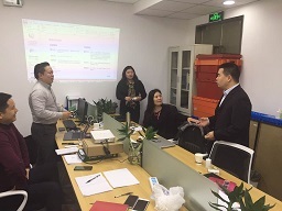 In February 2017, the sales team learned and exchanged training
