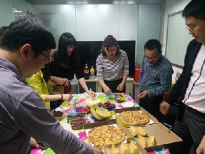 Wealth Depot Group employee birthday party in March