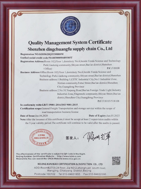 Quality management system certification Quality management system certification