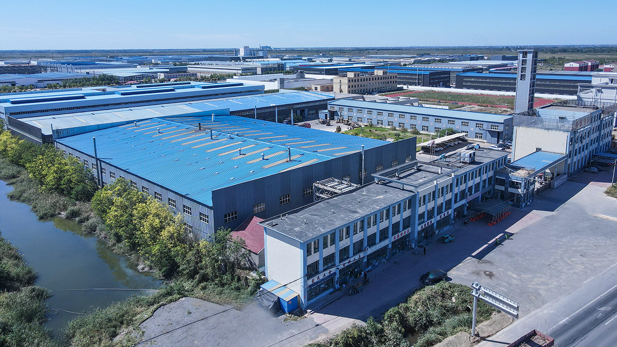 Aerial view of the factory