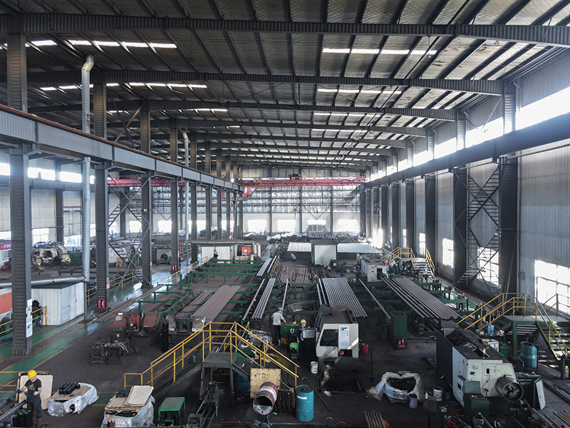 Small diameter pipe thread processing lines