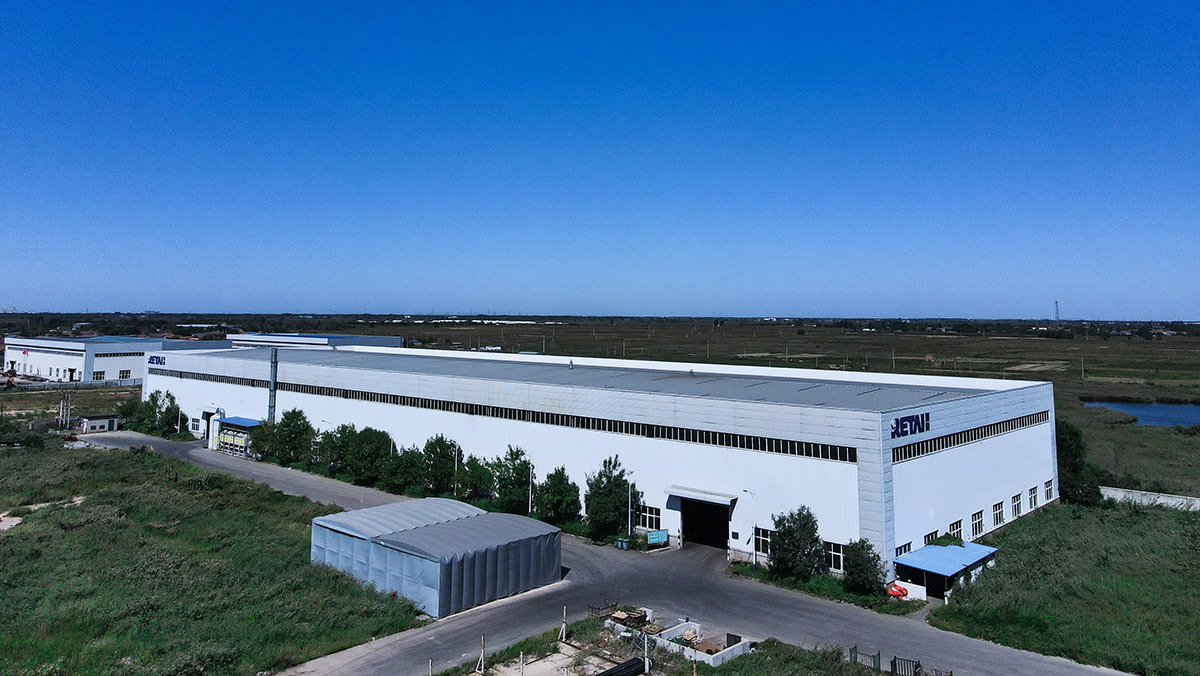 Appearance of pipe thread processing plant