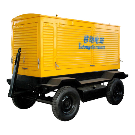 120KW mobile trailer series diesel generator set