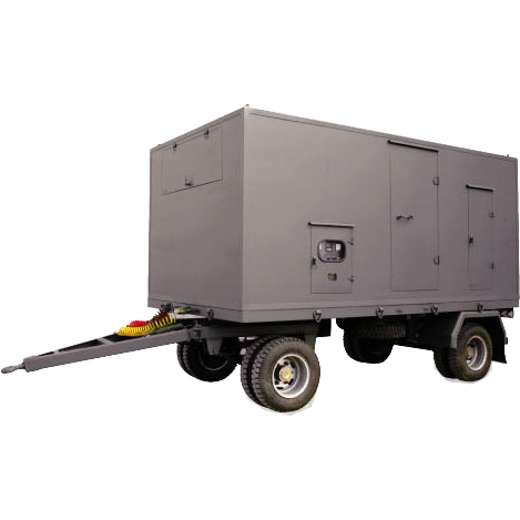 600KW mobile trailer series diesel generator set
