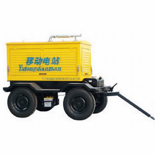 30KW silent mobile trailer series diesel generator set
