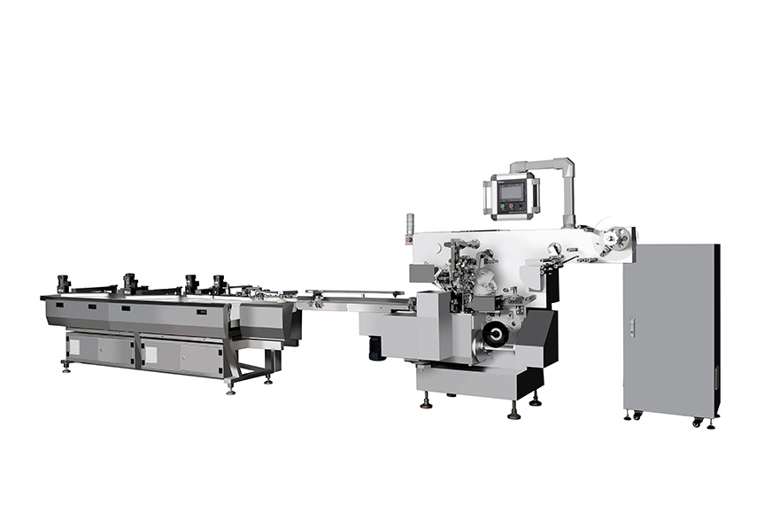 Fully automatic chocolate wrapping and packaging machine