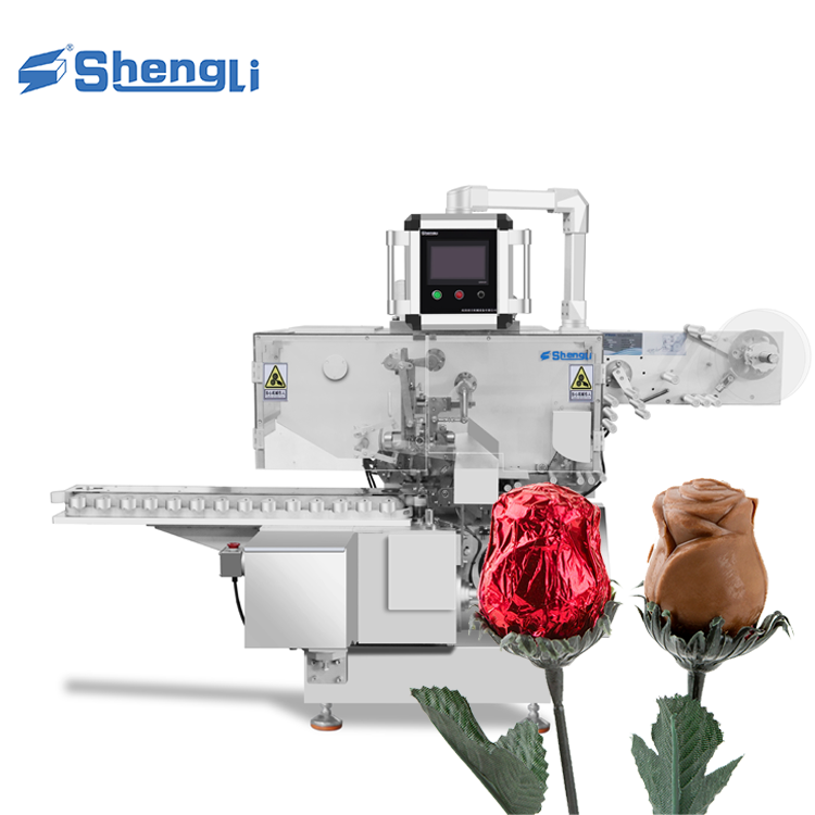 SL-SBMG450 Semi-Automatic Rose Chocolate Foil Packing Machine
