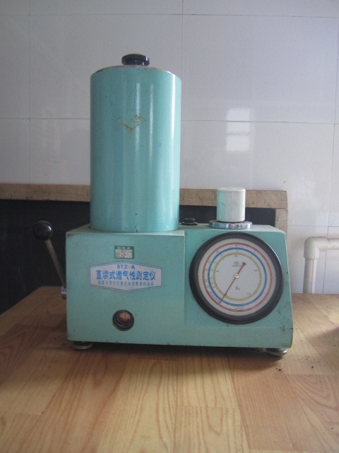 Direct reading air permeability tester