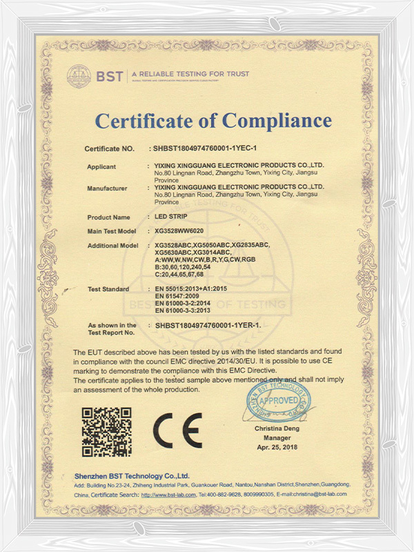 2018 ce certificate
