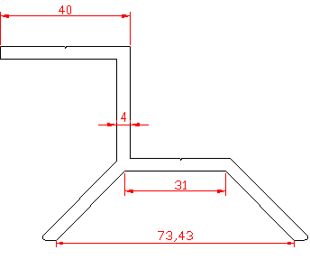 Aluminum fixture-T-shaped tile