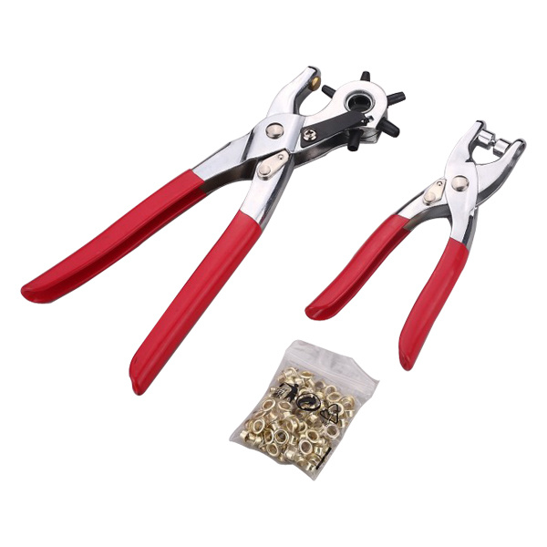 2PC Leather hole punch & grommet setting tool kit