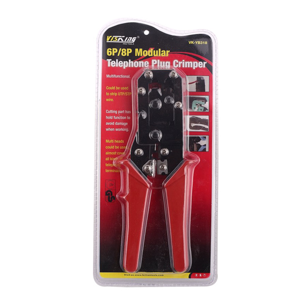 6P/8P Modular Telephone Plug Crimper