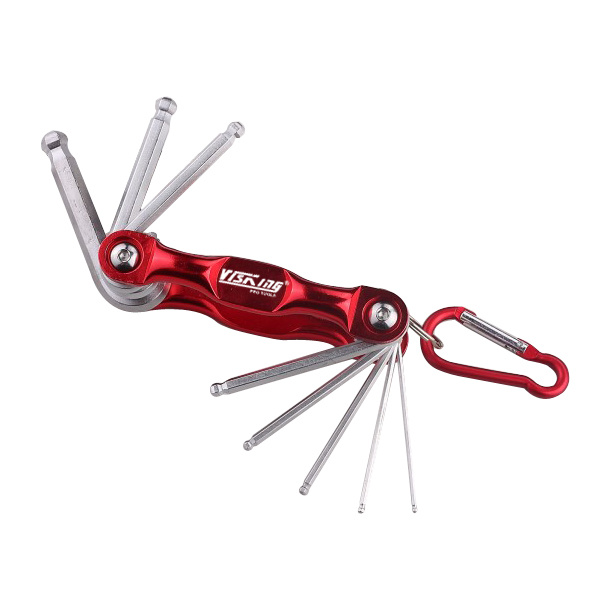 8PC Aluminium Folding Ball Point Hex Key Set