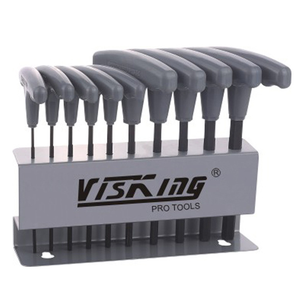 10pc T-Handle hex key wrench set