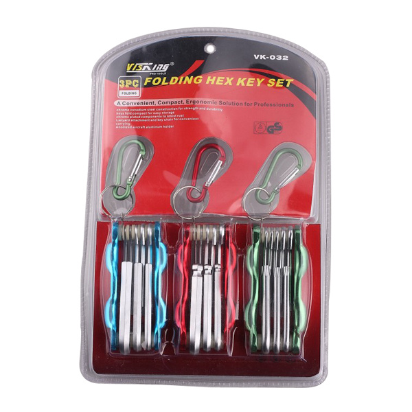 3pc Folding Hex key Set