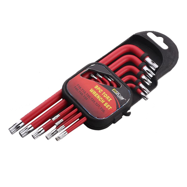 9pc  Long arm torx key set