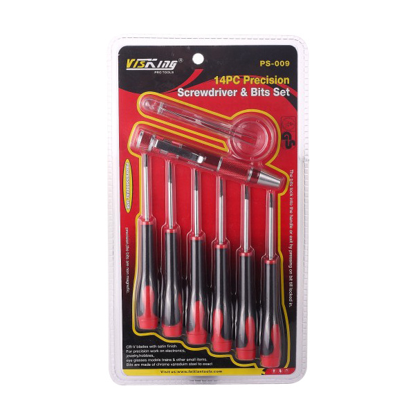 14PC Precision Screwdriver & Bits Set