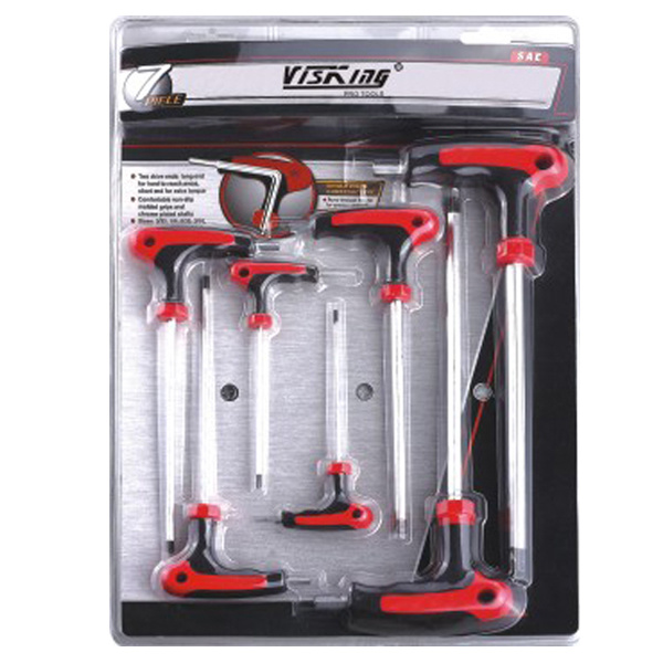 7pc T-Handle hex key wrench set