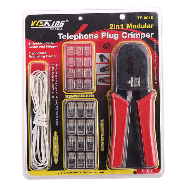 2IN1 Modular Telephone Plug Crimper