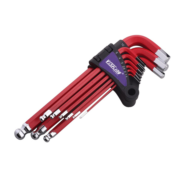 9pc Long arm ball point hex key set