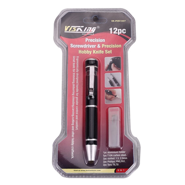 12PC Precision Screwdriver & Hobby Knife Set