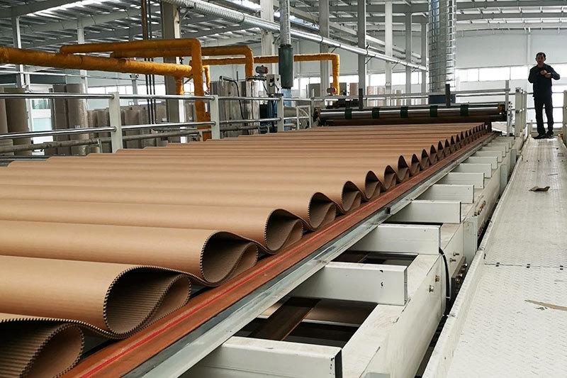 Working principle of single corrugated board production line