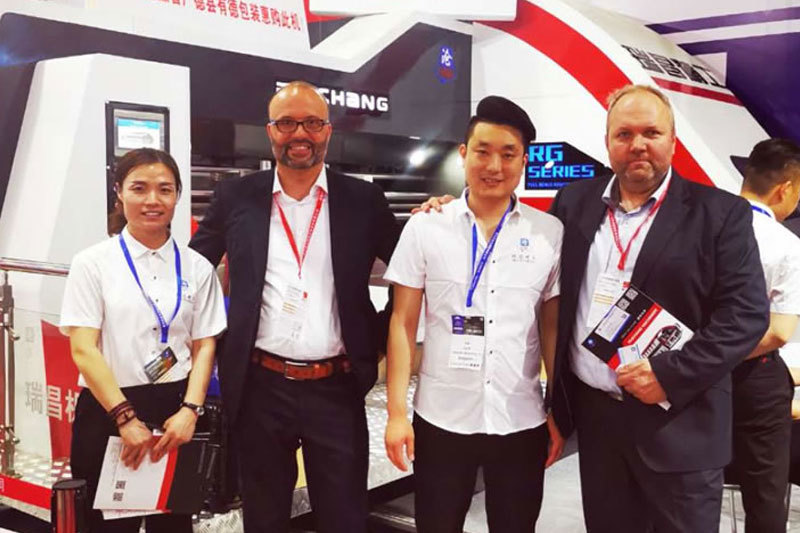 The company in the 2019 sino corrugated exhibtion