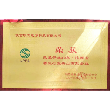 Outstanding contribution enterprises in Shaanxi logistics industry