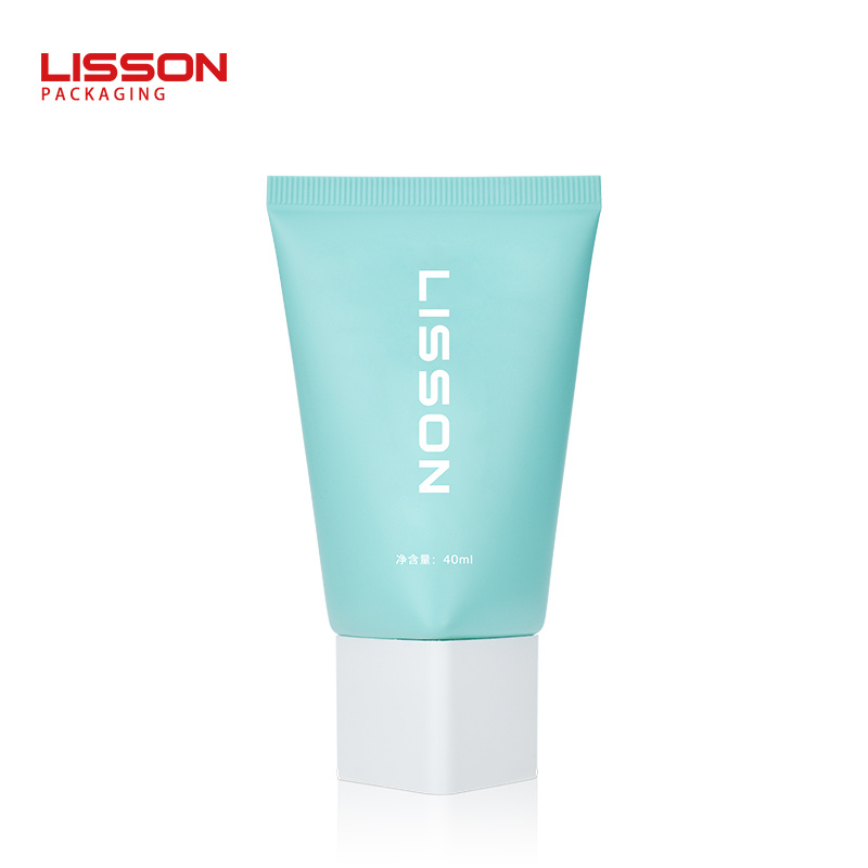 Plastic Skincare Tube Packaging with Special Triangle Shape Cap