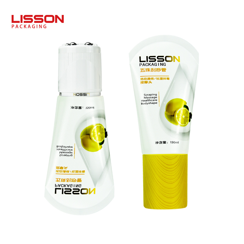 100ml Five Steel Ball Scrape Therapy Massage Tube Packaging