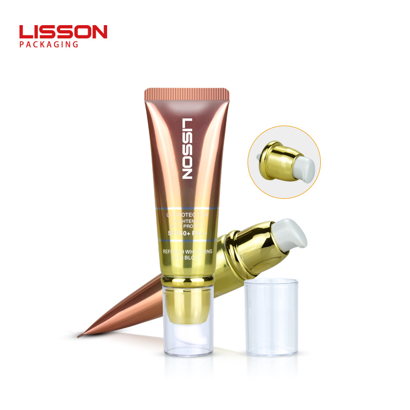 50ml Cosmetic Airless Pump Tube Packaging for Make Up